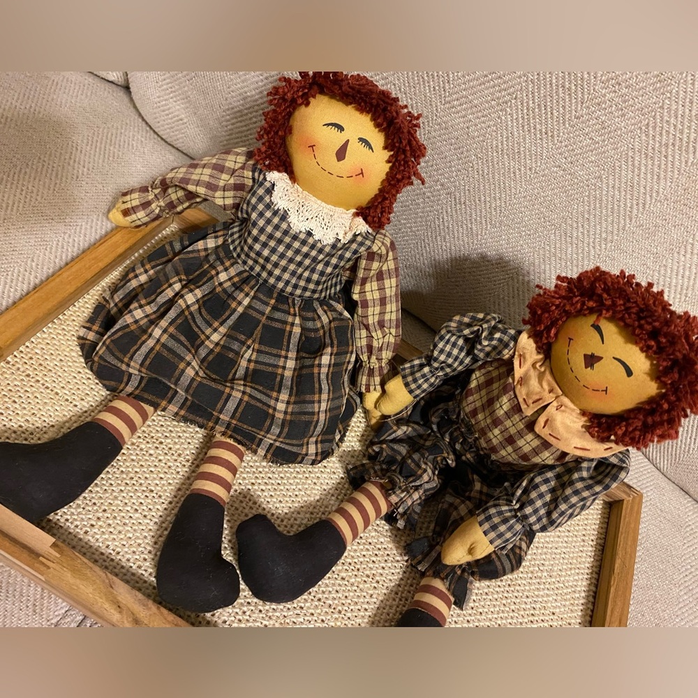 Set of Raggedy Ann & Andy Dolls